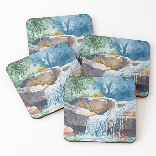 Item preview, Peaceful Woodland Waterfall designed and sold by The Elderberry Blossom.