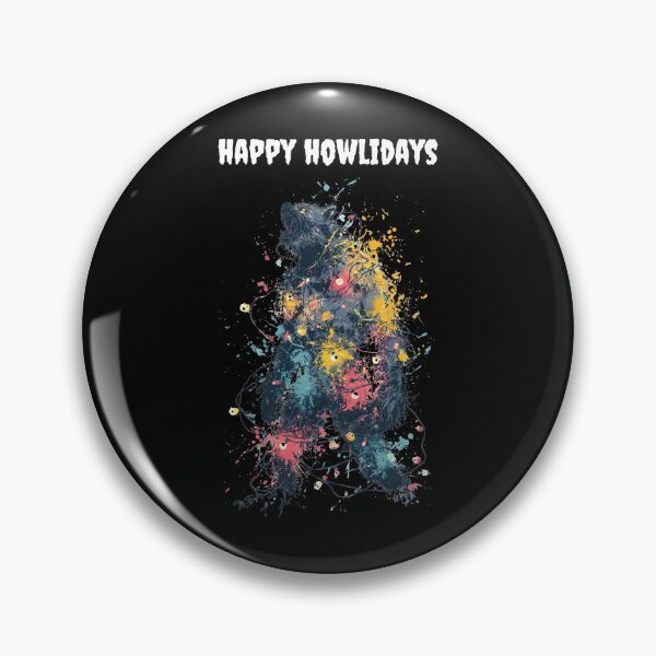 Item preview, Arte navideño con salpicaduras de humor y divertidos juegos de palabras con hombres lobo designed and sold by TheColorKey.
