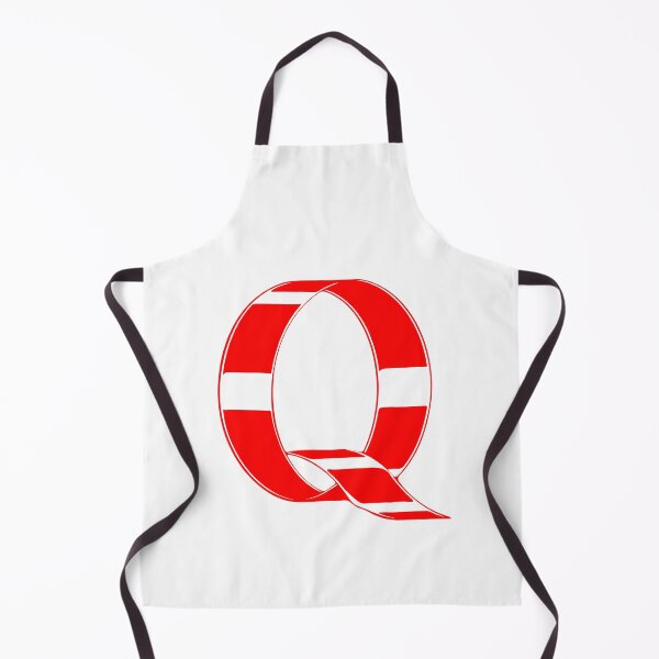 Item preview, Letter Q – Retro Red Ribbon Monogram Calligraphy designed and sold by uncoXab.