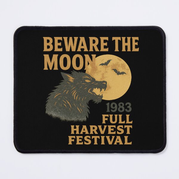 Item preview, Beware the Moon – Vintage Werewolf Horror Festival Design designed and sold by AddictiveDesign.