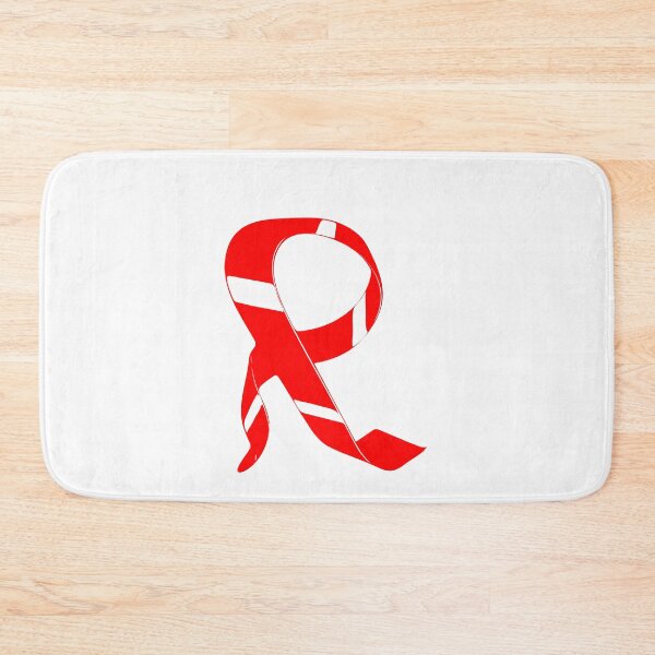 Item preview, Letter R – Retro Red Ribbon Monogram Calligraphy designed and sold by uncoXab.