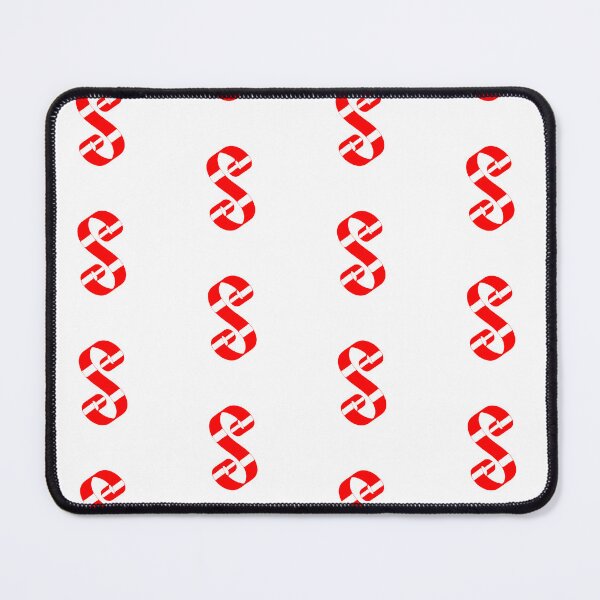 Item preview, Letter S – Retro Red Ribbon Monogram Calligraphy designed and sold by uncoXab.