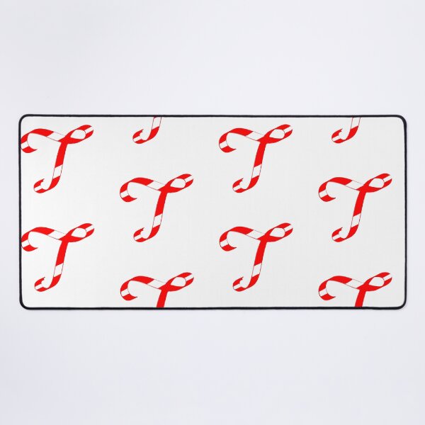 Item preview, Letter T – Retro Red Ribbon Monogram Calligraphy designed and sold by uncoXab.
