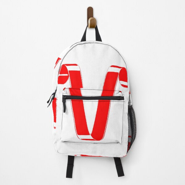 Item preview, Letter V – Retro Red Ribbon Monogram Calligraphy designed and sold by uncoXab.