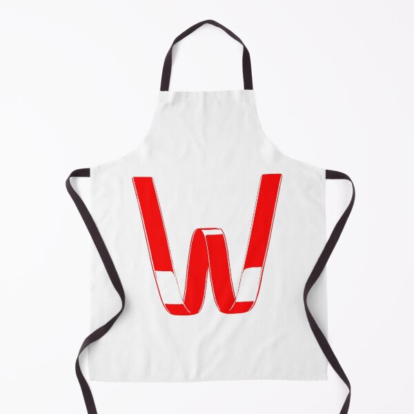Item preview, Letter W – Retro Red Ribbon Monogram Calligraphy designed and sold by uncoXab.