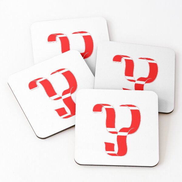 Item preview, Letter Y – Retro Red Ribbon Monogram Calligraphy designed and sold by uncoXab.