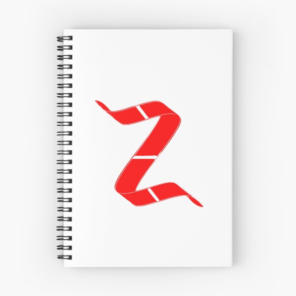 Item preview, Letter Z – Retro Red Ribbon Monogram Calligraphy designed and sold by uncoXab.