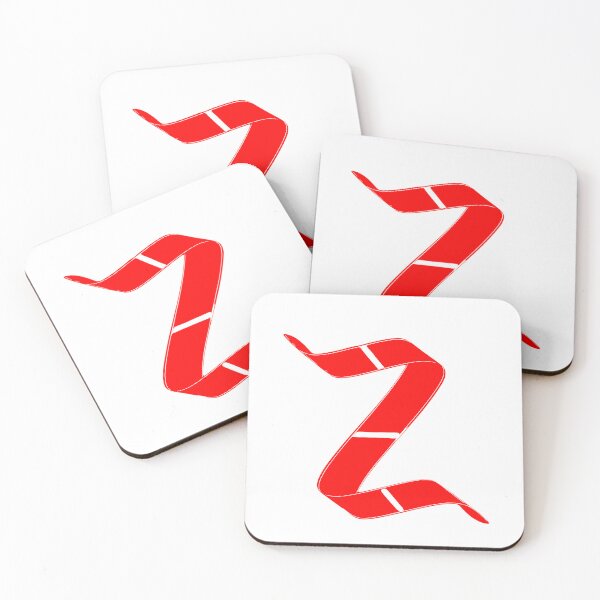 Item preview, Letter Z – Retro Red Ribbon Monogram Calligraphy designed and sold by uncoXab.