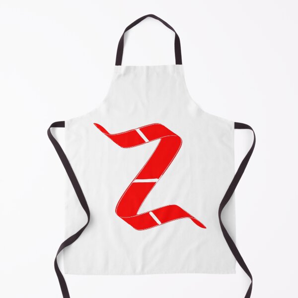 Item preview, Letter Z – Retro Red Ribbon Monogram Calligraphy designed and sold by uncoXab.