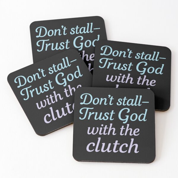Item preview, Don't Stall - Trust God with the Clutch - Funny Christian Car Design designed and sold by GraceMarieandCo.