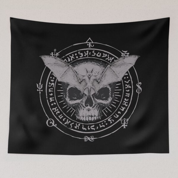 Item preview, Bat Skull - Gothic Occult Symbol designed and sold by 8thSin.
