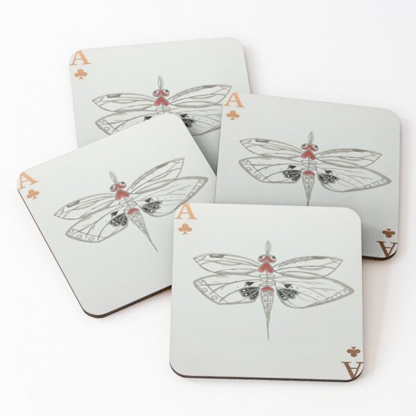 Item preview, Ace of Clubs – Dragonfly Card Art designed and sold by Ateliê dos Naipes .