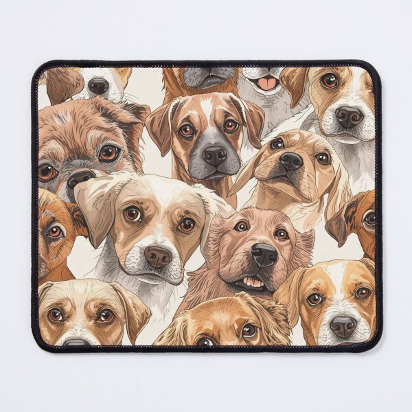 Item preview, Pattern of friendly attentive dogs designed and sold by Toroxp.
