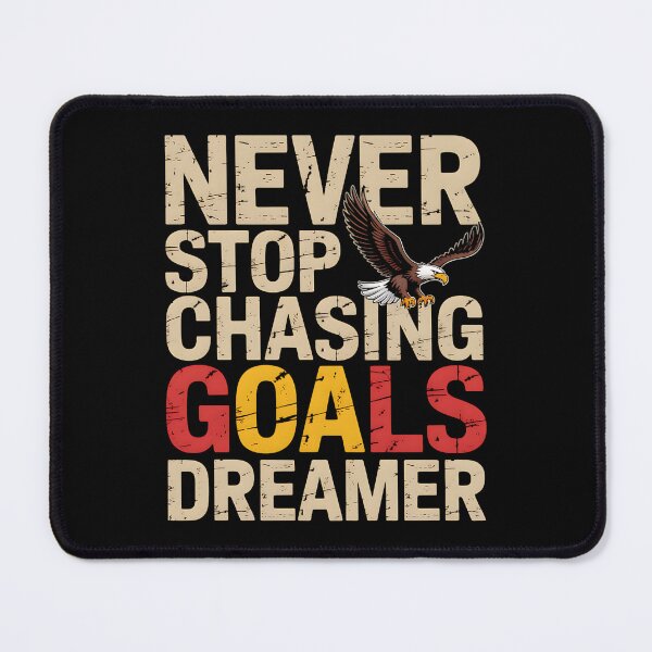 Item preview, Never Stop – Motivational Goals Dreamer Quote Eagle Success designed and sold by Taans-Creation.