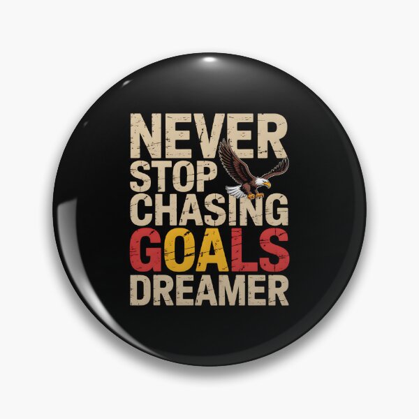 Item preview, Never Stop – Motivational Goals Dreamer Quote Eagle Success designed and sold by Taans-Creation.