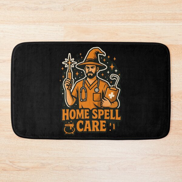 Artikelvorschau, Home Spell Care Lustiger Zauberer Krankenschwester Sticker | Magische Home Health Halloween Art entworfen und verkauft von ClinicalHubs.