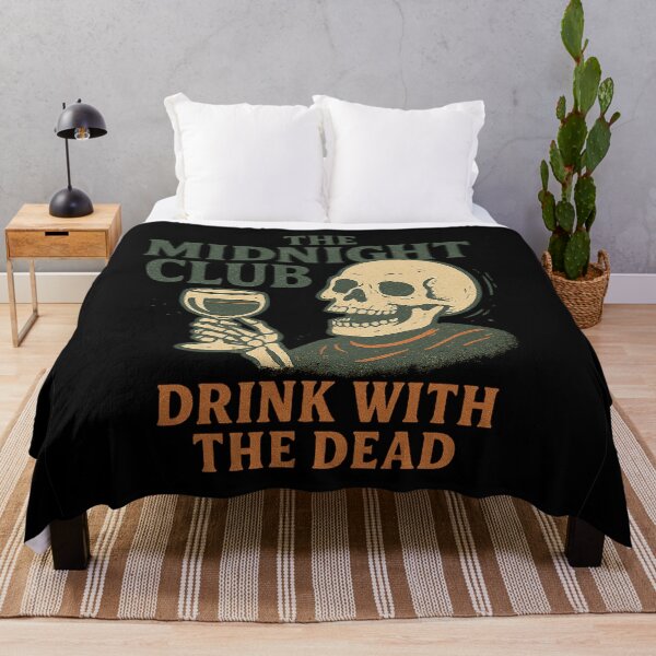 Item preview, The Midnight Club – Drink With The Dead Vintage Skeleton Design designed and sold by AddictiveDesign.