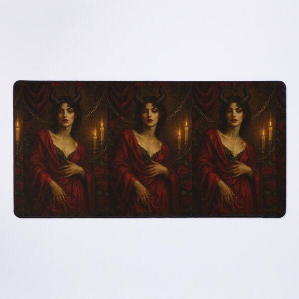 Item preview, The Devil – Red Velvet Tarot designed and sold by WitchPrint.