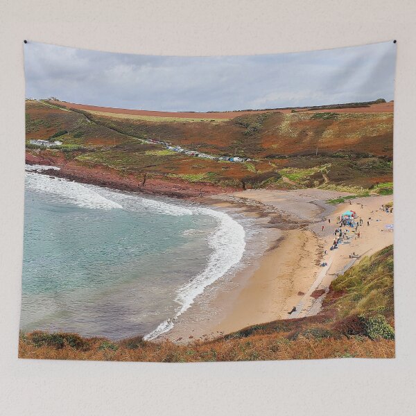 Item preview, Autumn in Manorbier Bay - Wales designed and sold by missmoneypenny.