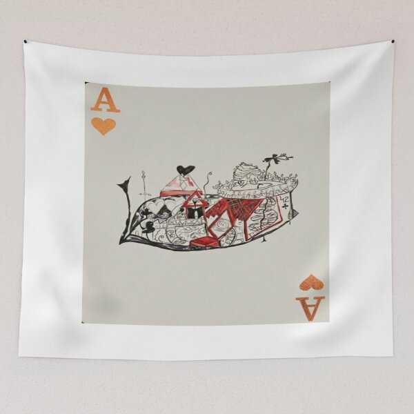 Item preview, Ace of Hearts – Surreal Architecture Card Art designed and sold by Ateliê dos Naipes .