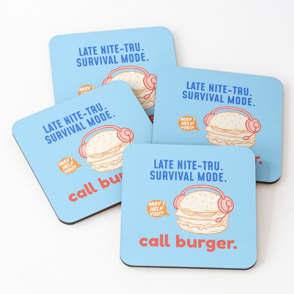 Item preview, Late Night Call Burger Funny Shirt designed and sold by heyyoyeah63.
