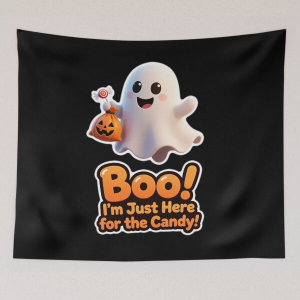 Item preview, Boo! I'm only here for the candy! designed and sold by ArtCreator2023.