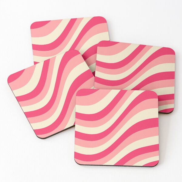 Item preview, Retro Coral Waves – Vibrant 70s Groovy Abstract Pattern designed and sold by Infinite drip.