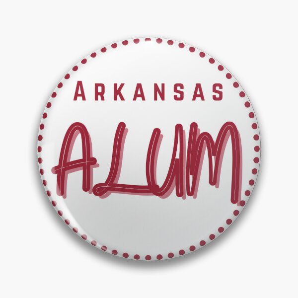 Item preview, Arkansas Alum Football Gameday Pin Button designed and sold by Kickoff Buttons.