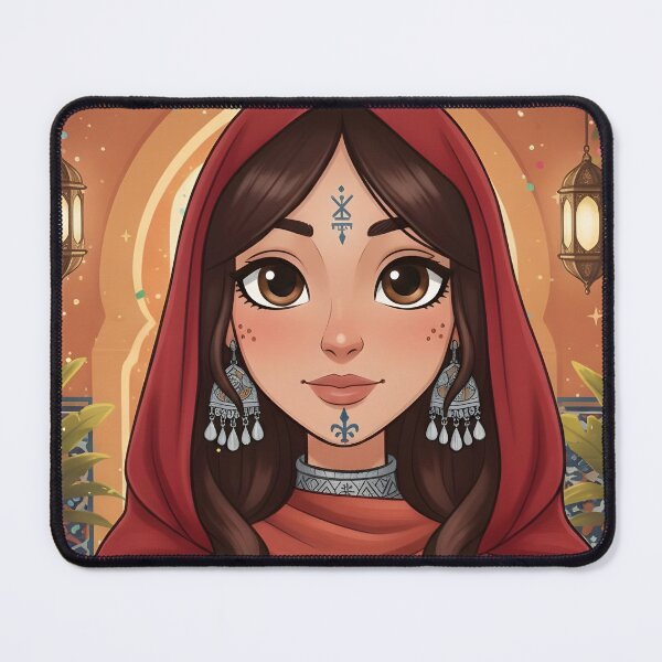Item preview, Amazigh Queen Moroccan Heritage | Berber Woman Portrait Art | Maghreb Diaspora Gift designed and sold by ArtiseGraphics.