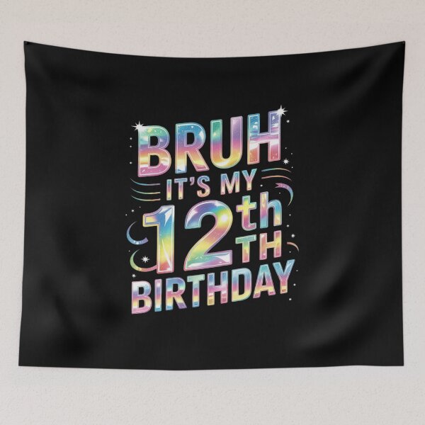 Item preview, 12 Year Old Birthday Boy Bruh It's My 12th Birthday Twelfth  designed and sold by ClassicAnthony.