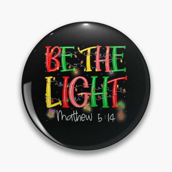 Item preview, Be The Light Matthew 514 Christian Merry Christmas Jesus  designed and sold by WayTBeenkenArt.
