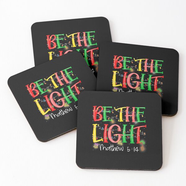 Item preview, Be The Light Matthew 514 Christian Merry Christmas Jesus  designed and sold by WayTBeenkenArt.