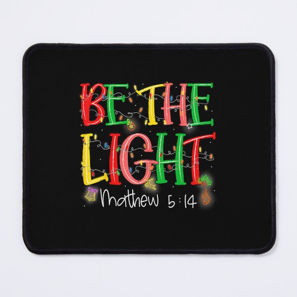 Item preview, Be The Light Matthew 514 Christian Merry Christmas Jesus  designed and sold by WayTBeenkenArt.
