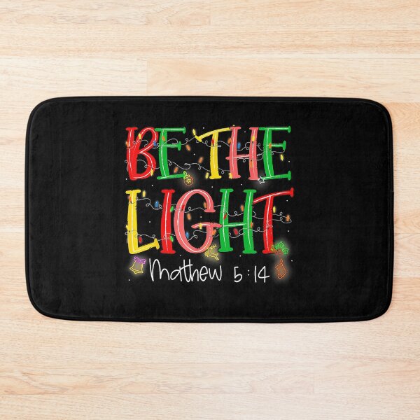 Item preview, Be The Light Matthew 514 Christian Merry Christmas Jesus  designed and sold by WayTBeenkenArt.