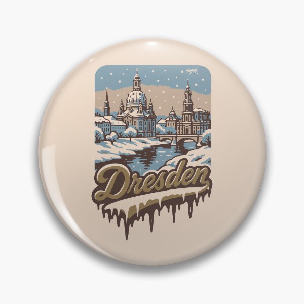 Item preview, Winter Scene Dresden Cityscape designed and sold by Boogosh.