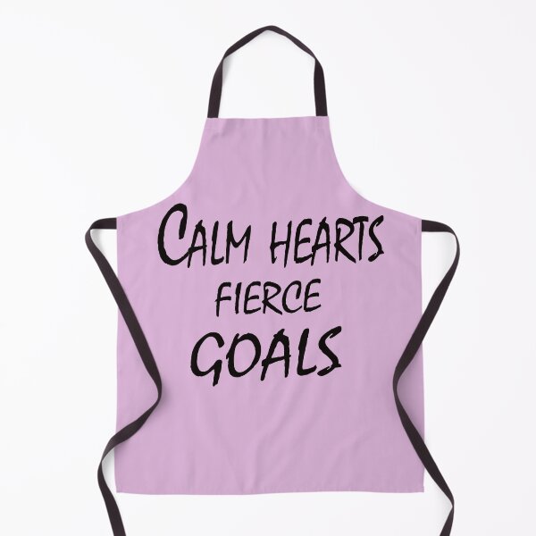 Item preview, Calm Hearts, Fierce Goals – Motivational Balance & Focus Quote Design designed and sold by ArtNestVerse.
