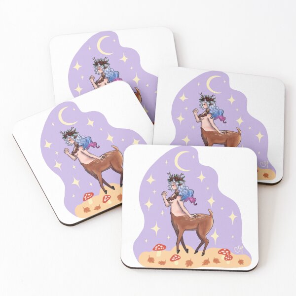 Item preview, Fawn Centaurette with Moon and Mushrooms designed and sold by MorganaLeFou.