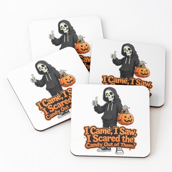 Item preview, Skeleton in hoodie with pumpkin pocket designed and sold by ArtCreator2023.