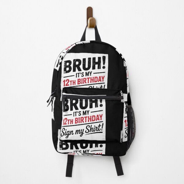 Item preview, 12 Year Old Bruh It's My 12th Birthday Sign My designed and sold by ClassicAnthony.