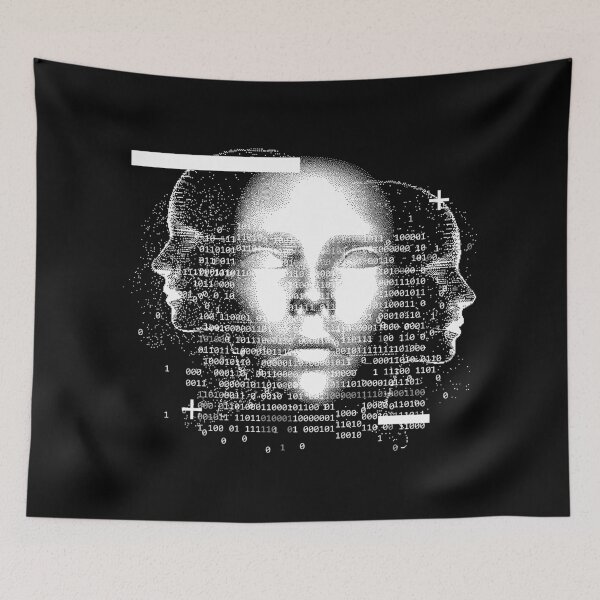 Item preview, Cyberpunk Binary Facial Scan designed and sold by 8thSin.