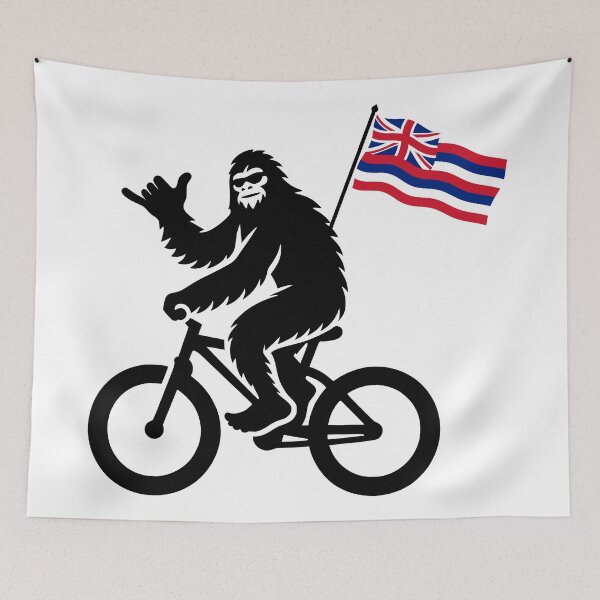 Item preview, Bigfoot Cycling Hawaii Flag designed and sold by Esskay Designs.