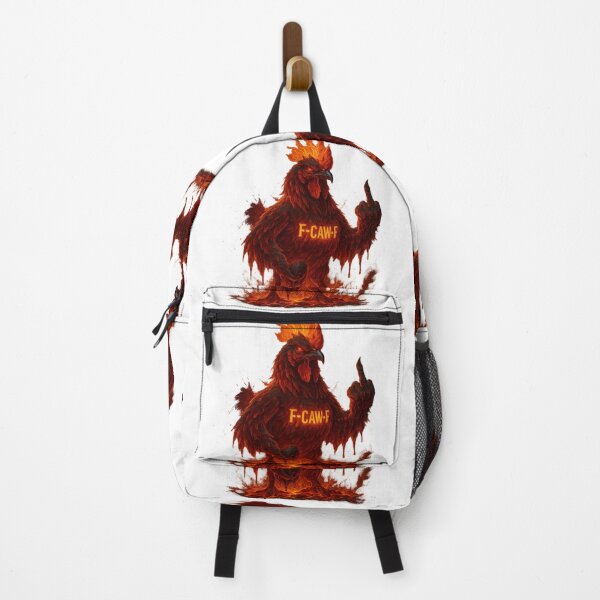 Item preview, F-CAW-F Fire Rooster – Flaming Angry Chicken Dark Humor Design designed and sold by TrendTribeTP.