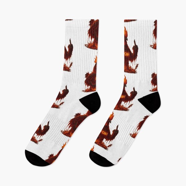 Item preview, F-CAW-F Fire Rooster – Flaming Angry Chicken Dark Humor Design designed and sold by TrendTribeTP.