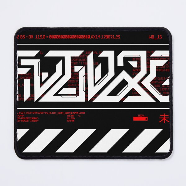Item preview, Cyberpunk Black and Red Cyborg Industrial Corp Logo designed and sold by 8thSin.