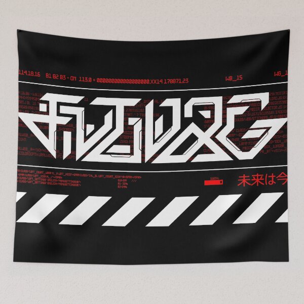 Item preview, Cyberpunk Black and Red Cyborg Industrial Corp Logo designed and sold by 8thSin.