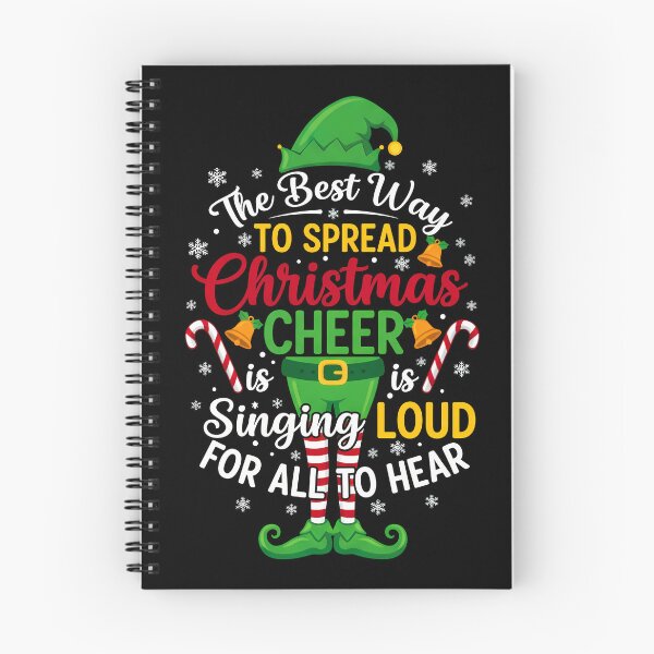 Item preview, Spread Christmas Cheer Singing Loud Elf Quote designed and sold by VividDripCo.