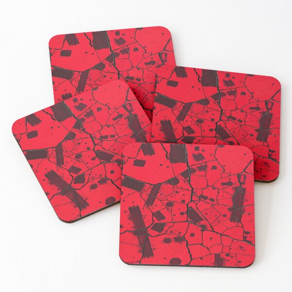 Item preview, Urban Static “Crimson Fracture” | Red Shattered Texture Streetwear Design designed and sold by CMdigit.