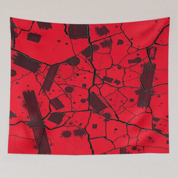 Item preview, Urban Static “Crimson Fracture” | Red Shattered Texture Streetwear Design designed and sold by CMdigit.