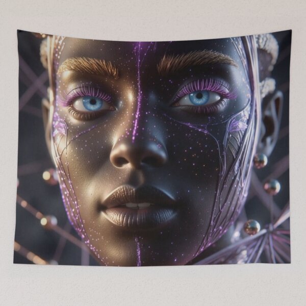 Item preview, Luminous Mind - Cybernetic Goddess of Light and Thought designed and sold by Artfully Entertained.