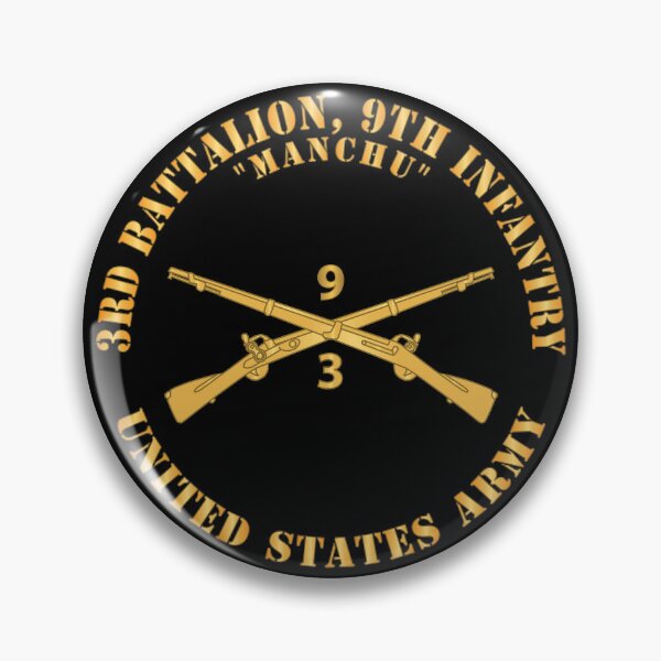 Item preview, Army - 3rd Battalion, 9th Infantry Regiment Branch - Manchu - US Army X 300 designed and sold by Military Insignia Products.